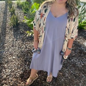 Lavender midi dress